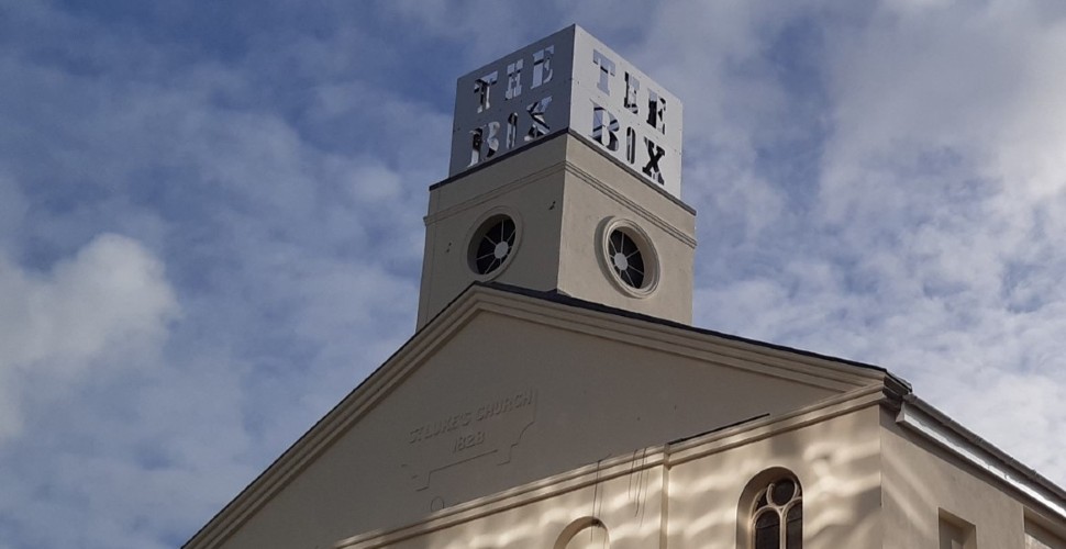 Newly renovated St Lukes Church, opposite The Box